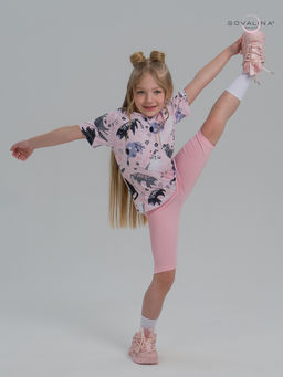 Костюм Актив ленивые котики-розовый - Sovalina фото 2
