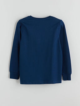 Bisiklet Yaka Spider-Man Bask?l? Erkek ?ocuk Pijama ?st?