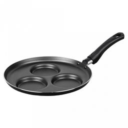 "ХИТ" Сковорода с антипригарным покрытием порционная д24см, h3,2см, s1,8мм Россия)