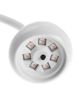 Лампа для маникюра, LED, 24 диода, 72 Вт, USB, складная, с дисплеем, белая