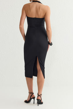 Siyah Vucuda Oturan Tas Aksesuar Detayl? S?k Abiye Gece Mezuniyet Elbisesi TPRSS25EL00047 - Trendyolmilla фото 6