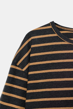 STRIPED LONG SLEEVE T-SHIRT - Zara фото 6