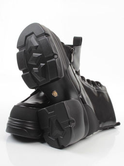 01-F591-1 BLACK Ботинки демисезонные женские (натуральная кожа, искусственная кожа) - Фабричный китай фото 14