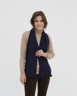 Шарф из кашемира HR синий