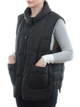 24-616 BLACK Жилет утепленный женский (пух) - Fashion фото 5