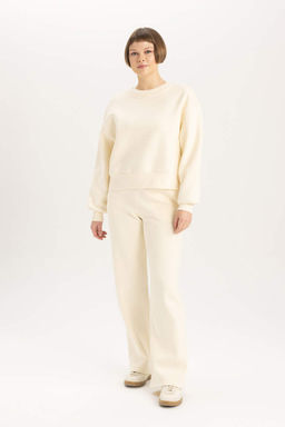 Толстые спортивные штаны прямого кроя с высокой талией и карманами - Defacto фото 2