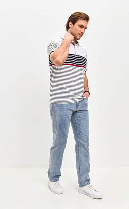 Футболка-поло F511-07-109 white - Fine joyce фото 9