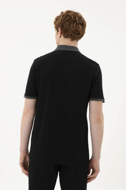 Мужская черная базовая футболка - U.s. polo assn фото 5