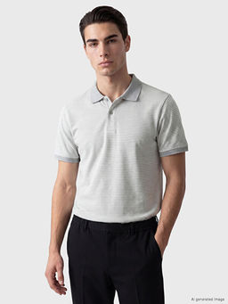 Polo Yaka ?izgili Erkek Ti??rt
