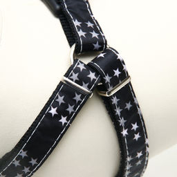 Комплект амуниции двухслойный, размер L, поводок 120 х 2 см, ОШ 31-45, ОГ 35-52 см, звёзды - Пижон фото 7