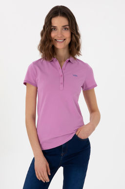 Kad_n Pembe Basic Polo Yaka Ti__rt Sepette S_rpriz _ndirim