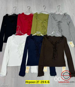 Лонгслив женский с рюшами - Bruno фото 3