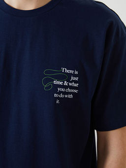 Bisiklet Yaka Nak??l? Erkek Ti??rt