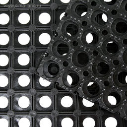 Коврик ячеистый грязесборный, 50×100×1.6 см, чёрный