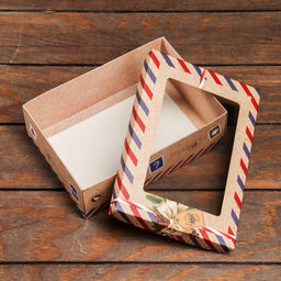 Цена за 5 шт. Коробка складная, крышка-дно, с окном Пусть сбываются мечты 21 х 15 х 7 см - UPAK LAND фото 4