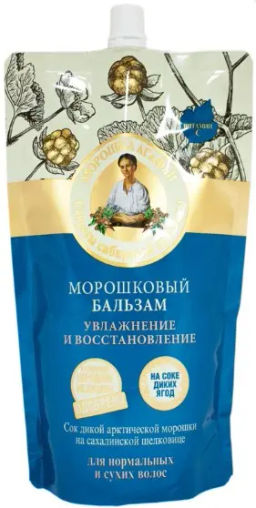 "РБА на СОКАХ" ( ДойПак-500мл ) Бальзам д/в Увлажн. и Восстан.Морошковый.12