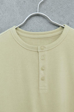 STORIESZ - CAMISETA CUELLO PANADERO HEAVY WEIGHT / Verde claro - Zara фото 3