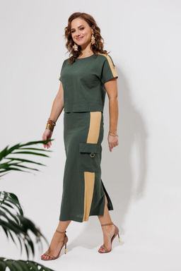 Костюм Galean Style 964 хаки с песочным