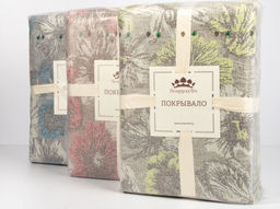 18С50-ШР/у./л.с.уп. 220*210 Покрывало "Цветочный ковер" рис. 202 цв. 2 голубой