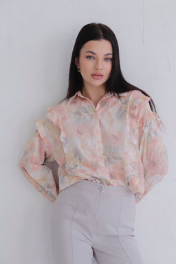 Брюки светло-серые с разрезами - Martichelli фото 8