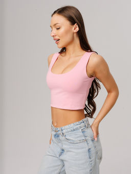 Женский укороченный топ Lingeamo светло-розовый ЛТ-09 (8)  фото 4