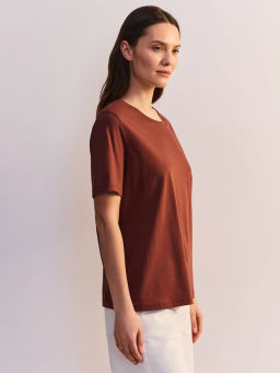 базовая футболка из хлопка REGULAR0626-21 / Zarina  фото 4