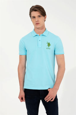 Мужской бирюзовый поло яка t -рубашка неожиданная скидка в корзине - U.s. polo assn фото 3