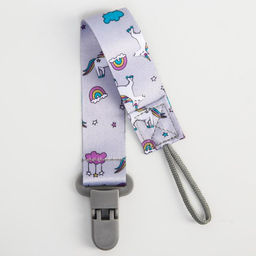 Держатель для соски - пустышки Крошка Я «Единороги», на ленте