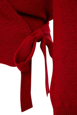 K?rm?z? Yumusak Dokulu Kruvaze Triko Kazak TWOAW24KZ00181 - Trendyolmilla фото 8