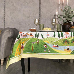 Скатерть Этель Тоскана 180х150 см, 100 % хлопок, саржа 190 гр/м2