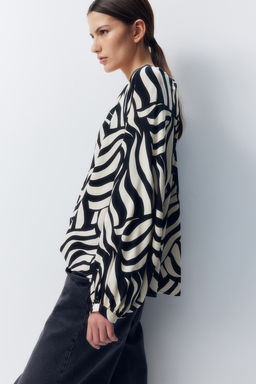 Blusa con mangas globo - H&m фото 5