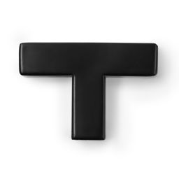 Цена за 2 шт. Ручка-кнопка CAPPIO SQUARE RSC008, нержавеющая сталь, цвет черный