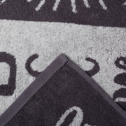 Полотенце махровое Этель «Папа супергерой», 50×90 см, 100% хлопок, 420 г/м², серое