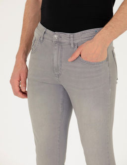 A__k Gri Slim Fit Jean Pantolon