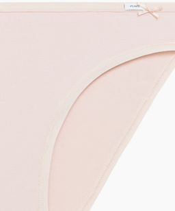 ATLANTIC 3CLP-001 Трусы бикини Bikini - набор 3 шт. светло-бежевый + белый + светло-серый меланж  фото 5