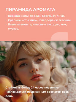 ETHERA Парфюмированный крем для кожи рук и тела / Lychee, Bergamot, Peach, 150 мл