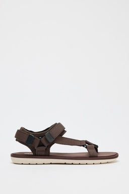 STRAPPY HOOK-AND-LOOP SANDALS