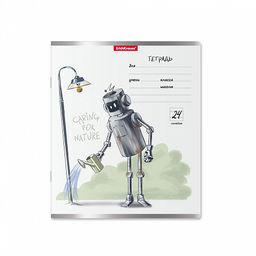 Цена за 10 шт. Тетрадь школьная ученическая ErichKrause Robolife, 24 листа, линейка (в плёнке по 10 шт.)_MIX-PACK  фото 6