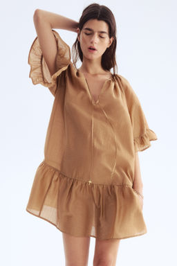 Vestido t?nica con tiras de anudar - H&m фото 4