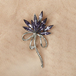 Брошь Букет 9 см / 38B-10-1 /уп 420/ (Бело-розовый ) - Галеонтрейд фото 6