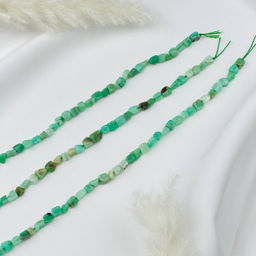 Бусины для украшений из Хризопраза (галтовка) 40 см