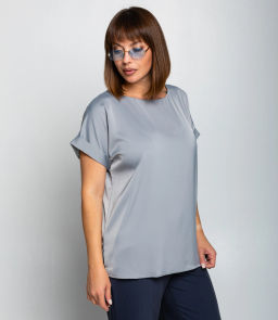 Блуза #ОКТ035001-1, серый