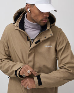Парка спортивная мужская с капюшоном softshell бежевого цвета 9565B - Mtforce фото 18