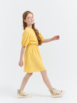 Платье хлопковое с разрезами Мимоза 7+ - Bungly фото 7