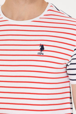 U. S. Polo Assn Мужская красная футболка с круглым вырезом - U.s. polo assn фото 7