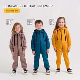 Комбинезон-трансформер с клапаном "Паприка" утепленный