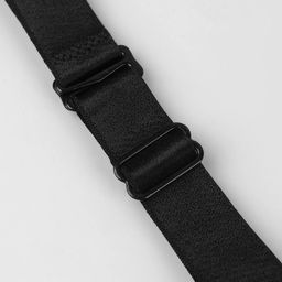 Цена за 4 шт. Бретели текстильные, 2 см, 33,5 см, пара, цвет чёрный - Арт узор фото 2