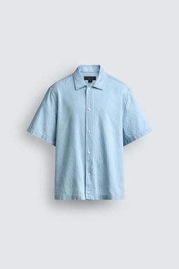 CAMISA FLUIDA RAYAS / Azul - Zara фото 7