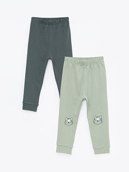 Beli Lastikli Erkek Bebek Pijama Alt 2li