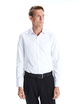 Slim Fit Uzun Kollu Poplin Erkek G?mlek